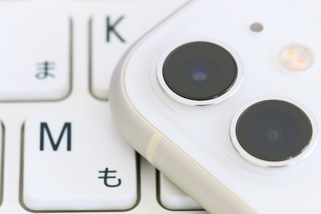 スマホのカメラで頭を撮ると頭皮が見える
