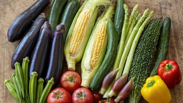 抜け毛予防におすすめの食べ物ランキング【第9位】緑黄色野菜・フルーツ